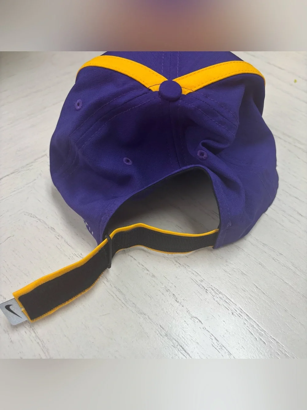 Nike Dri-Fit LSU Purple and Gold Embroidered Logo Cap